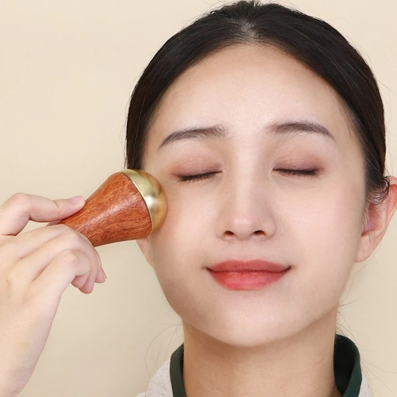 Kansa Massager for Face & Body β Natural Ayurvedic Bronze Massage Tool