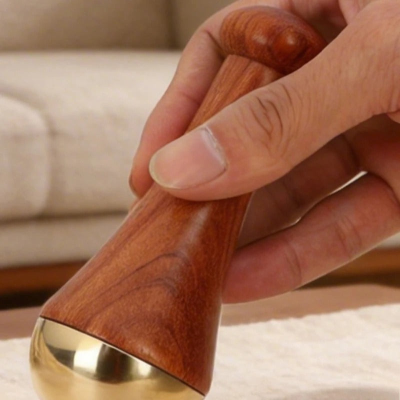Kansa Massager for Face & Body – Natural Ayurvedic Bronze Massage Tool