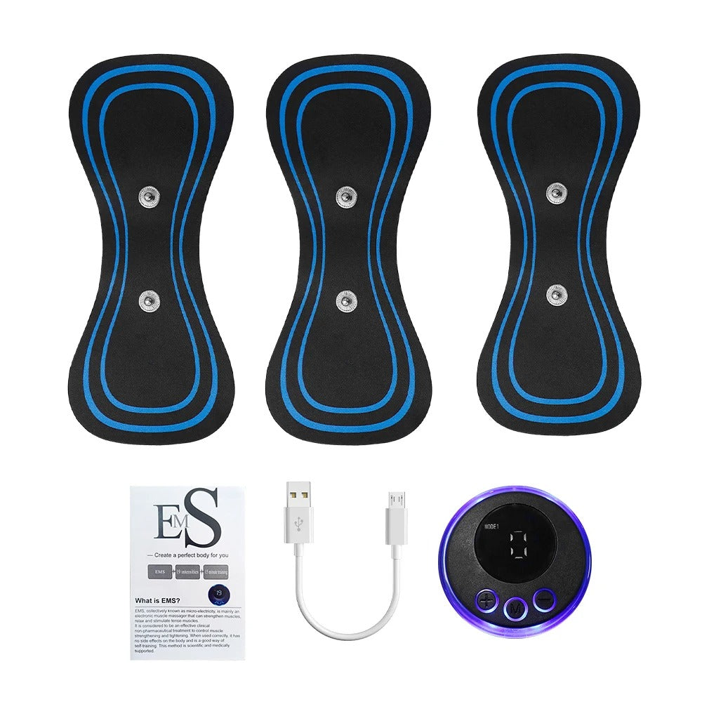 EMS Butterfly Neck Massager | Portable Electric Pulse Muscle Stimulator for Neck Pain Relief