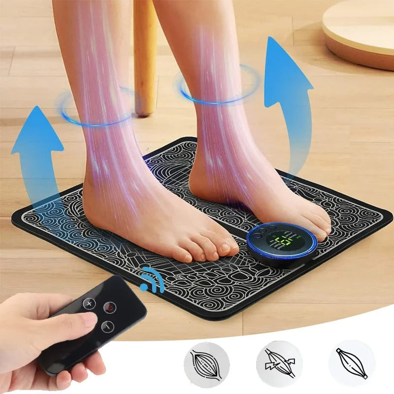 EMS Foot Massager Mat | USB Rechargeable Smart Electric Foot Massage Pad Technology