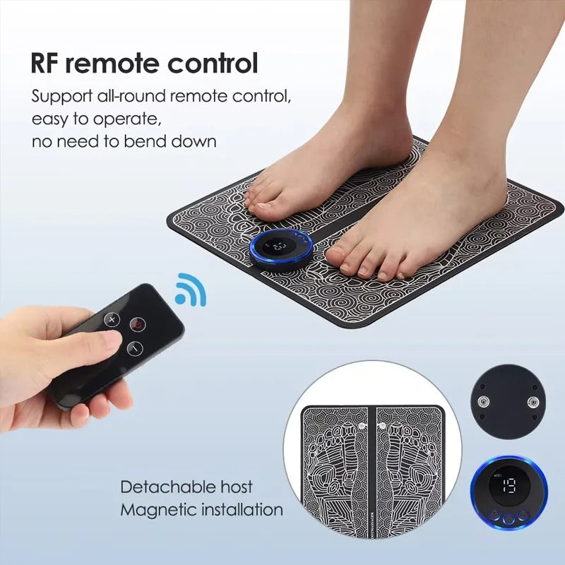 EMS Foot Massager Mat | USB Rechargeable Smart Electric Foot Massage Pad Technology
