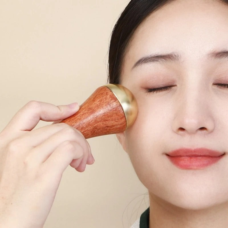 Kansa Massager for Face & Body – Natural Ayurvedic Bronze Massage Tool