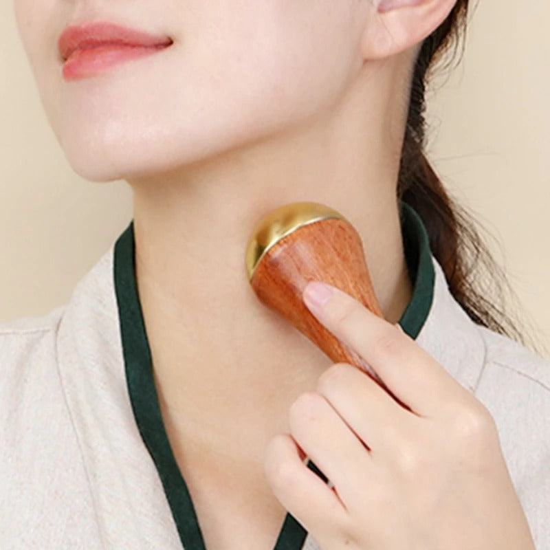 Kansa Massager for Face & Body – Natural Ayurvedic Bronze Massage Tool