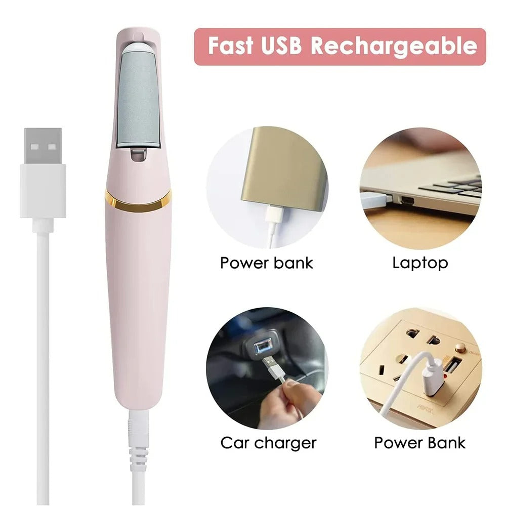 Flawless Pedi Electronic Pedicure Tool | Electric Foot Callus Remover for Smooth & Soft Feet