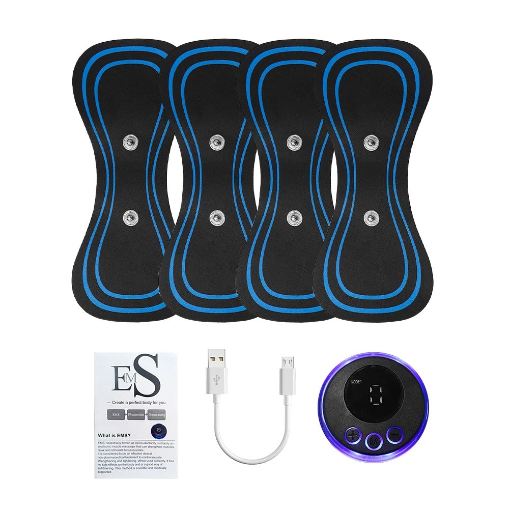 EMS Butterfly Neck Massager | Portable Electric Pulse Muscle Stimulator for Neck Pain Relief